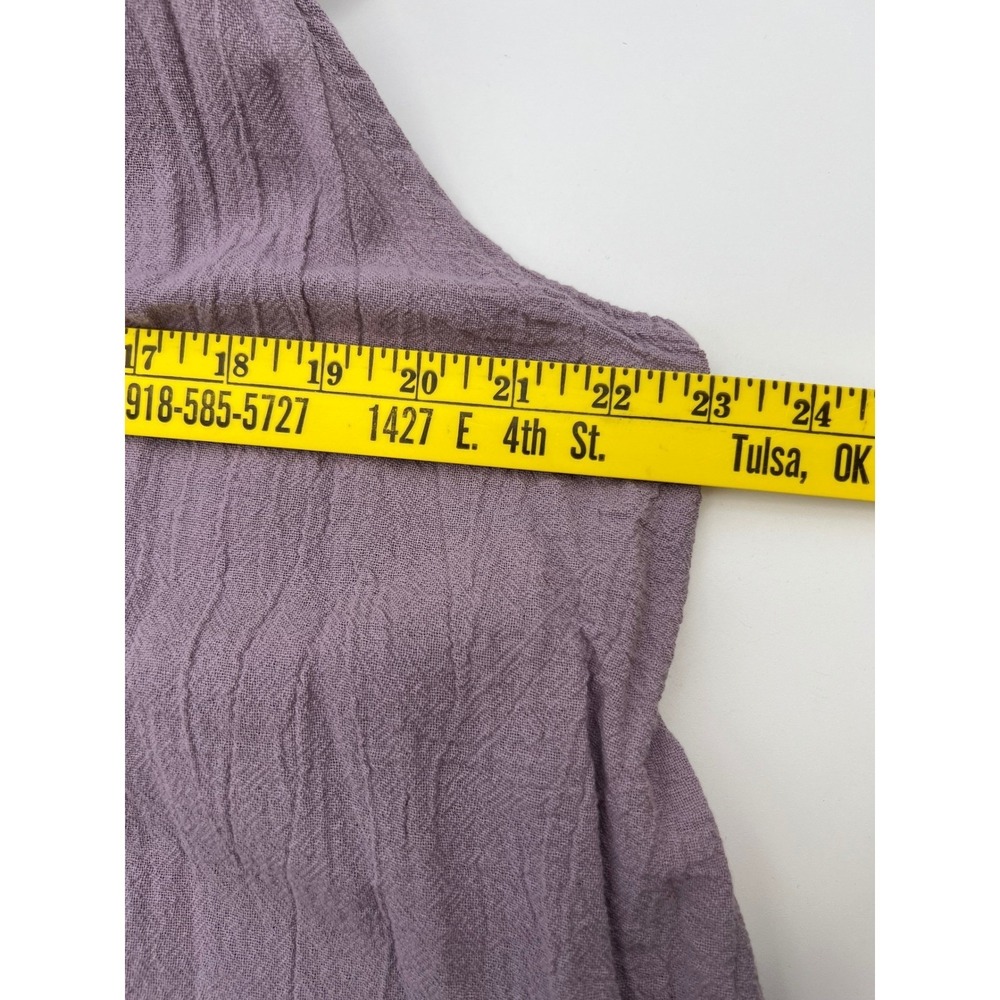 OH MY GAUZE! 2 Top Lavender Purple Cotton Crinkle Layered Lagenlook Tunic L/XL - Picture 7 of 12